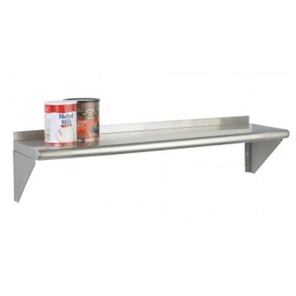 Focus Foodservice FWSAL1224 12 in. X 24 in. Aluminum wall shelf kit FWSAL1224 - main